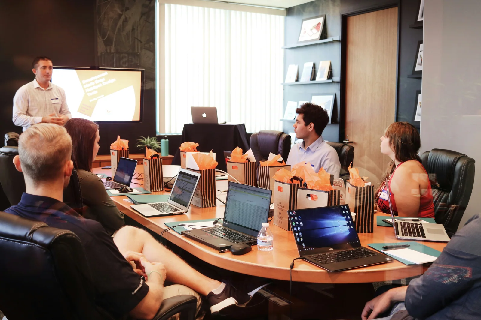 Auditor training session in a meeting room